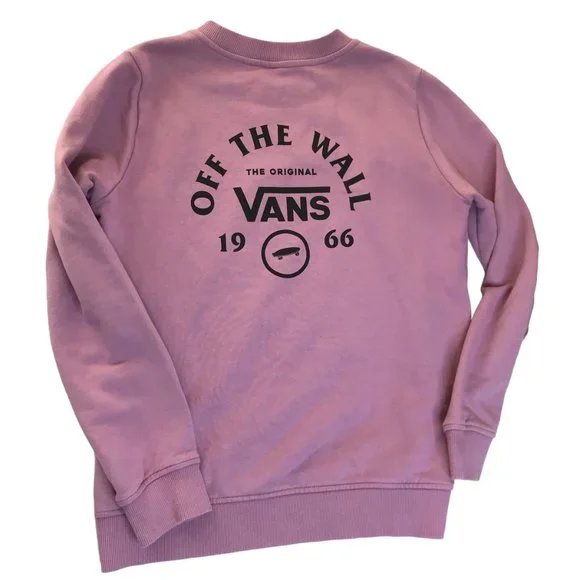 Vans Tops Vans Off The Wall Crewneck Sweatshirt Pink Light